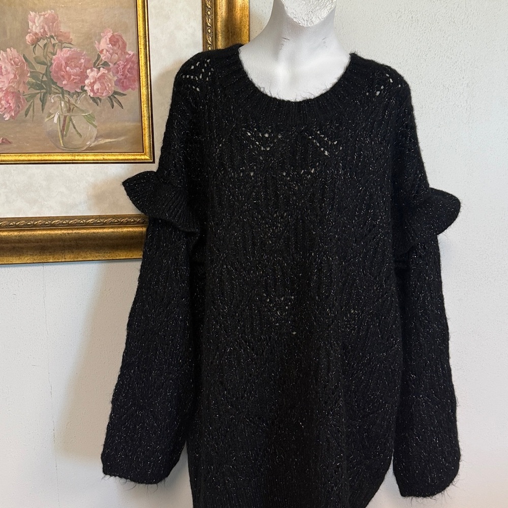 🌹New Old Navy Bkack Knit Sweater size 4X plus size